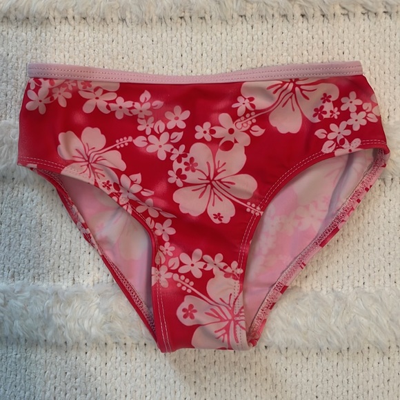 Aqua2dude antifog swim goggles pink embroidered floral swimsuit girls size 7 8 M - Picture 8 of 12